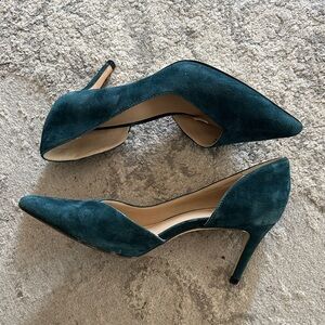 Banana Republic Green Suede Heels